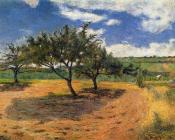 保罗 高更 : Apple Trees at l'Hermitage